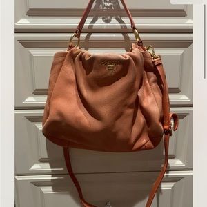 Authentic Prada coral handbag/shoulder bag